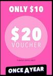 $10 for $20 Voucher @ Once.It