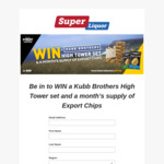 Win a Kubb Brothers High Tower Set and a Month’s Supply of Export Chips Worth $250 with Super Liquor