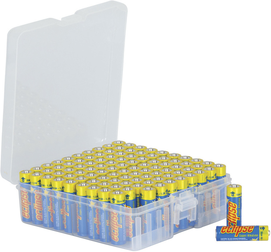 Eclipse AA Alkaline Batteries Pack of 100 23.90 (was 52.90) Jaycar