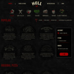 Free Delivery (Min $25 Spend) @ Hell Pizza