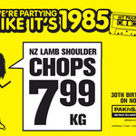 Lamb Shoulder Chops $7.99/kg, Onions/Carrots/Potatoes $.85/kg @ PAK n'SAVE [North Island]