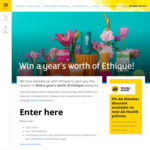 Win a year's worth of Ethique @ AA