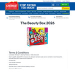 Free Beauty Box When You Spend $99 or More on Any Skincare, Haircare, Body Care or Cosmetic @ Chemist Warehouse (Instore Only)