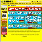 Cost + GST on Small Appliances, Whiteware, TV, Apple Mac @ JB Hi-Fi