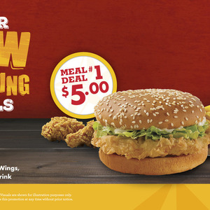 Classic Burger, 2pc Wings, Small Fries & Small Drink $5 @ Texas Chicken ...