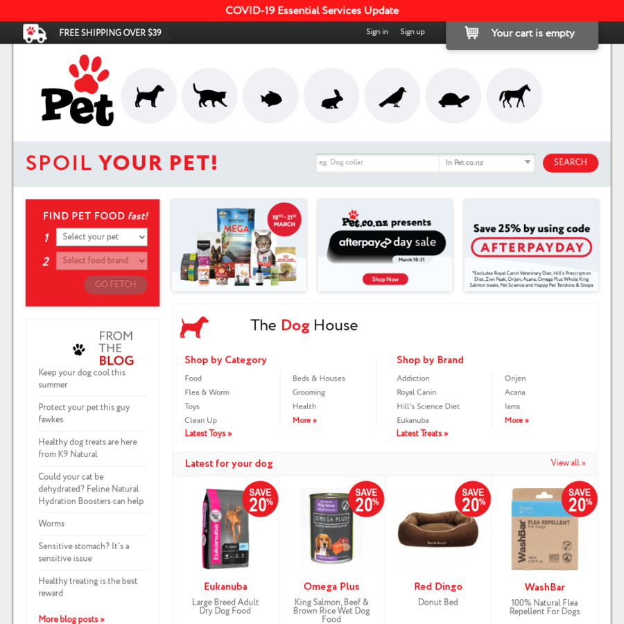 25 off & Free Shipping over 39 Pet.co.nz ChoiceCheapies