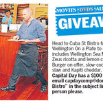 Win a $100 Voucher for Cuba St Bistro [Wellington] from The Dominion Post