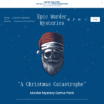 Christmas Party Game - Murder Mystery A$22.50 (~$23.81, 50% off) @ Epic Murder Mysteries