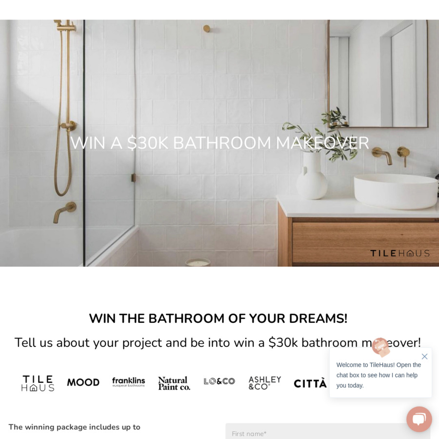 win a bathroom makeover