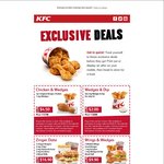 KFC Weekend Coupons - Wedges and Dip $2 - 1 Piece Chicken and Wedges $4.50