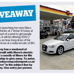 Win a Weekend of Driving Credit with Mevo's Electric Audi + a 1 Month Mevo for Me Membership from The Dominion Post