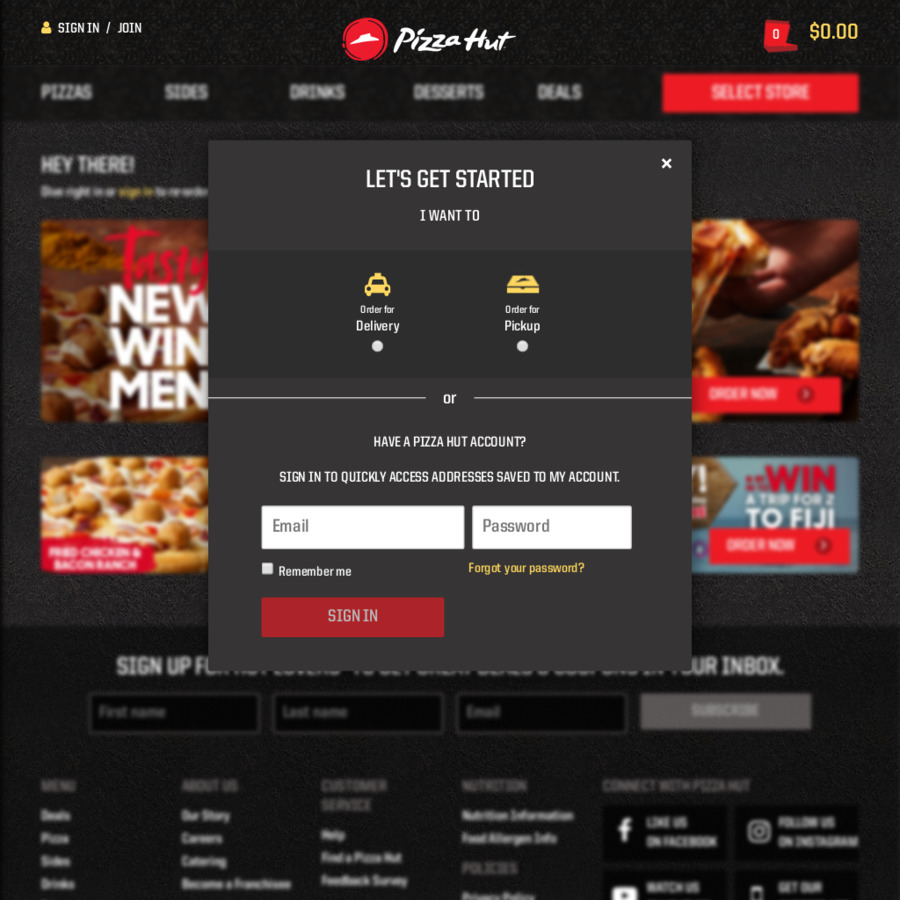 3 Delivery Pizza Hut (Sunday, Monday, Tuesday) ChoiceCheapies
