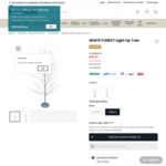 White Forest Light Up Tree $19.97 Clearance (Was $209.95) @ Freedom Furniture