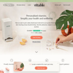 50% off Personalised Vitamin Packs ($10 Minimum Spend) + A$9.90 Shipping ($0 with A$50 Spend) @ Vitable
