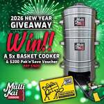 Win a 5 Basket MultiKai Cooker + $200 Pak N Save Voucher from MultiKai Cooker