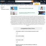 Win 1 of 5 AU$1000 Amazon Gift Cards @ Amazon AU (Current Tertiary Students Only)