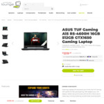 ASUS TUF Gaming A15 Laptop (Ryzen 5 4600H, GTX 1650, 16GB RAM, 512GB NVMe SSD) $1219 + Shipping / $0 CC @ Computer Lounge
