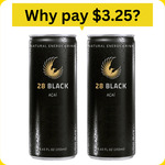 28 Black Acai Energy Drink 250ml (BB 05/02/2024) 6 for $7 @ Reduced to Clear (Instore Only)