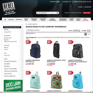 rebel sport jansport