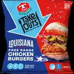 Tegel Take Outs Burgers 600g, Tenders 500g, Nibbles 750g, Poppers 650g $9.79 (Limit 6 Assorted, Club Card Required) @ New World