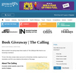 Win 1 of 3 copies of The Calling by Niki Harré from Grownups
