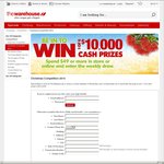 The Warehouse - Win 1 of 6 $10,000 Cash Prizes with $50 Purchase