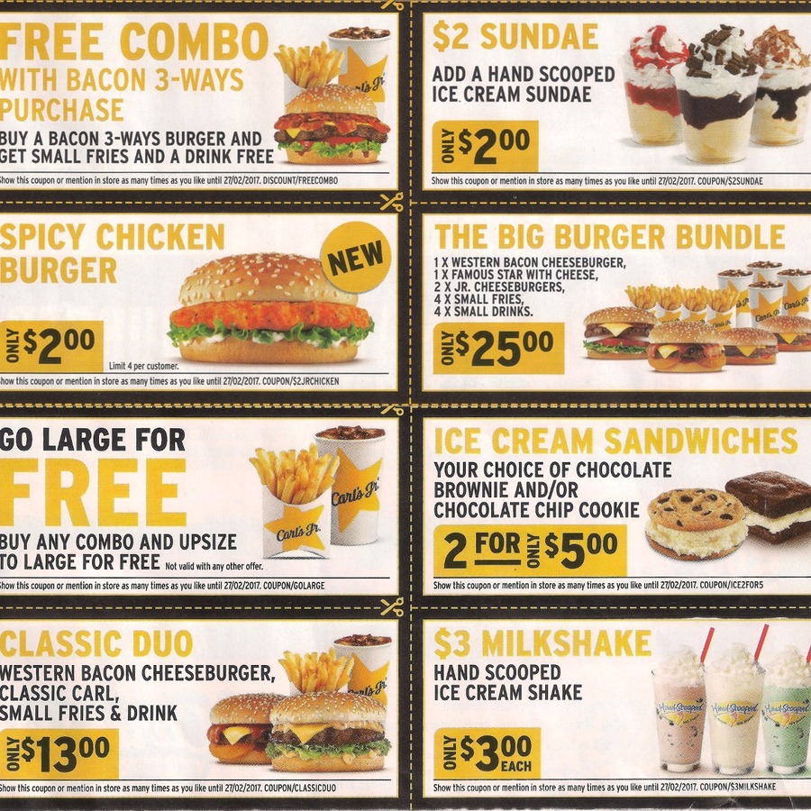 Carl s Jr Coupons Printable Carl s Jr Coupons Printable