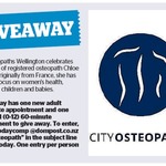 Win an Adult 60-Minute Osteo Appointment + One Child 60-Minute Osteo Appointment from The Dominion Post (Wellington)