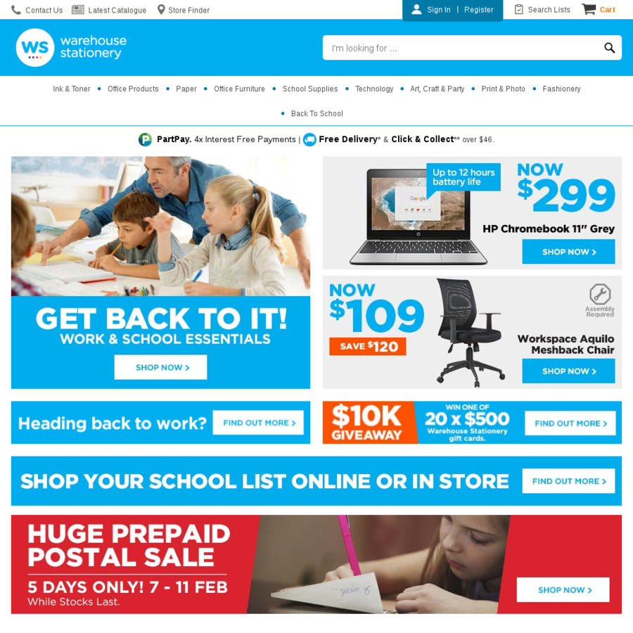 Warehouse Stationery Free Shipping February ChoiceCheapies