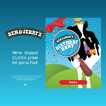 Win a Share of 10,000 Prizes or a Year’s Supply of Ice Cream from Ben & Jerry's