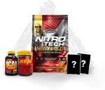 Muscletech Nitro-Tech Whey Gold 11lb + Creatine + BCAAs + Samples $71.96 at Sportsfuel