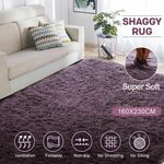 Grey Purple 1.6x2.3m Fluffy Shaggy Rug Carpet Soft Area Rug Anti-Slip Floor Mat, $24.97 (Was $99.95) + Delivery @ Best Deals