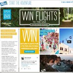 Win RT Flights for 2 to LA, 2x $200 + 5x $100 + $10x $50 STA Travel Credit, Lonely Planet Bks