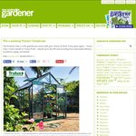 Win a Trulux Pinnacle 3.6m X 2.4m Glasshouse from NZ Gardener