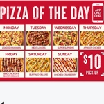 Pizza of the Day $10 (Pick Up Only) @ Pizza Hut App