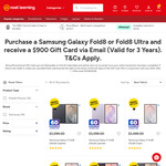 Samsung Galaxy Z Fold8 (+ $900 GC) from $2479.20, Galaxy Z Flip8 256GB (+ $550 GC) $1839.20 + Del. ($0 C&C) @ Noel Leeming