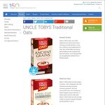 $2 off Uncle Tobys Traditional Oats (Ancient Grains and Steel Cut Oats) - Currently $4.29 at New World