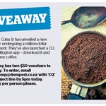 Win 1 of 2 $50 CQ Cafe Vouchers from The Dominion Post (Wellington)