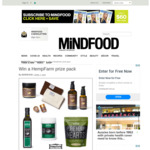 Win a HempFarm Prize Pack (Worth $247.95) from Mindfood