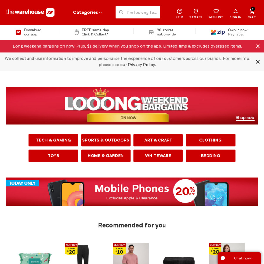 FREE Shipping Code The Warehouse ChoiceCheapies