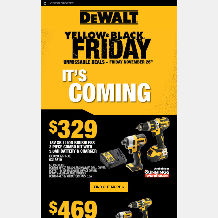 Bunnings dewalt online kit