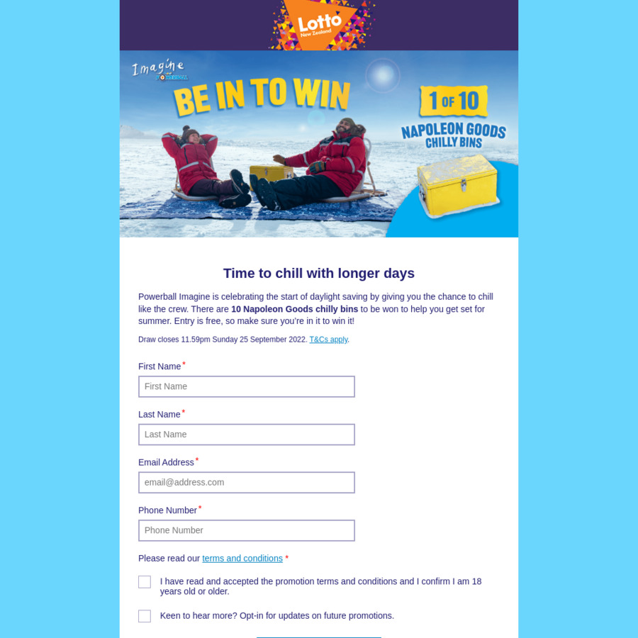 Win 1 of 10 Napoleon Goods Chilly Bins Worth 210 Each Lotto NZ