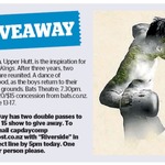 Win 1 of 2 Double Passes to Riverside Kings from The Dominion Post (Wellington)