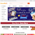 Up to 60% off Labour Day Sale (e.g. 1m Wooden Coffee Table With 1 Drawer for $59.99) @ HomeMart