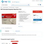 N95 Particulate Respirator Mask Box of 20 - $40.81 Delivered ($2.04 Each) @ NXP