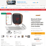 Inkbird IBT-4XS 4-Probe Bluetooth Meat Thermometer $59 (Save $30) + Free Delivery @ Ink-Bird via Trade Me