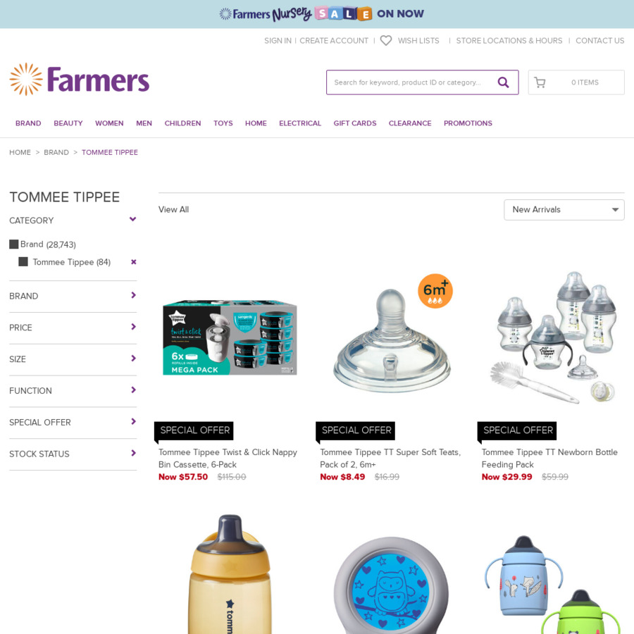 Farmers hot sale tommee tippee