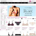 Bendon - up to 70% off Elle Mcpherson Intimates Lingerie - Click Monday