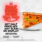 Half Price Pizza Slices between 2:30pm and 4:30pm (Limit 3 Slices Per Person, Instore Only) @ Sal's Pizza (Nelson & Richmond)