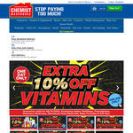 10% off Sitewide (Exclusions Apply) + $5.99 Shipping ($0 C&C/ $99 Order) @ Chemist Warehouse (Online Only)